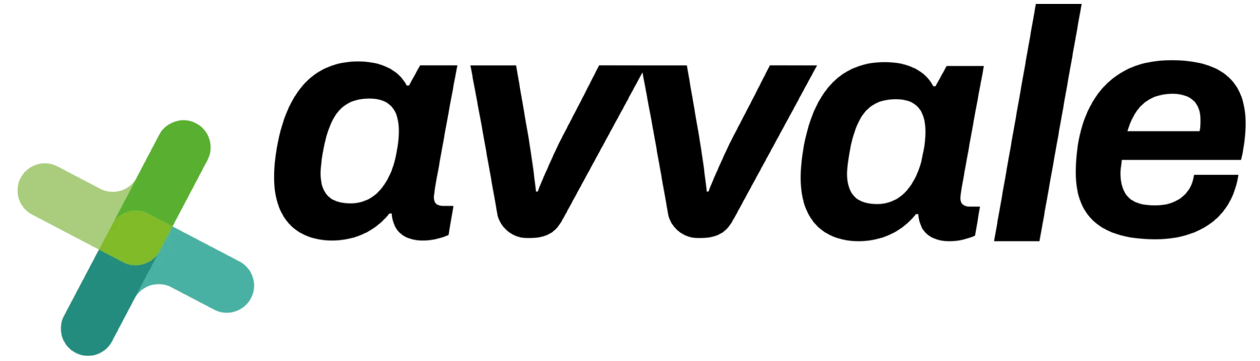 Avvale logo with a green and teal intertwined X symbol on the left and black 'avvale' text on the right.