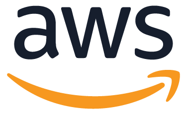 The Amazon Web Services (AWS) logo, featuring "aws" text above an orange smile.