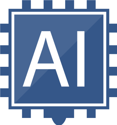 Icon: 'AI' on a blue chip, bordered by green circuitry.